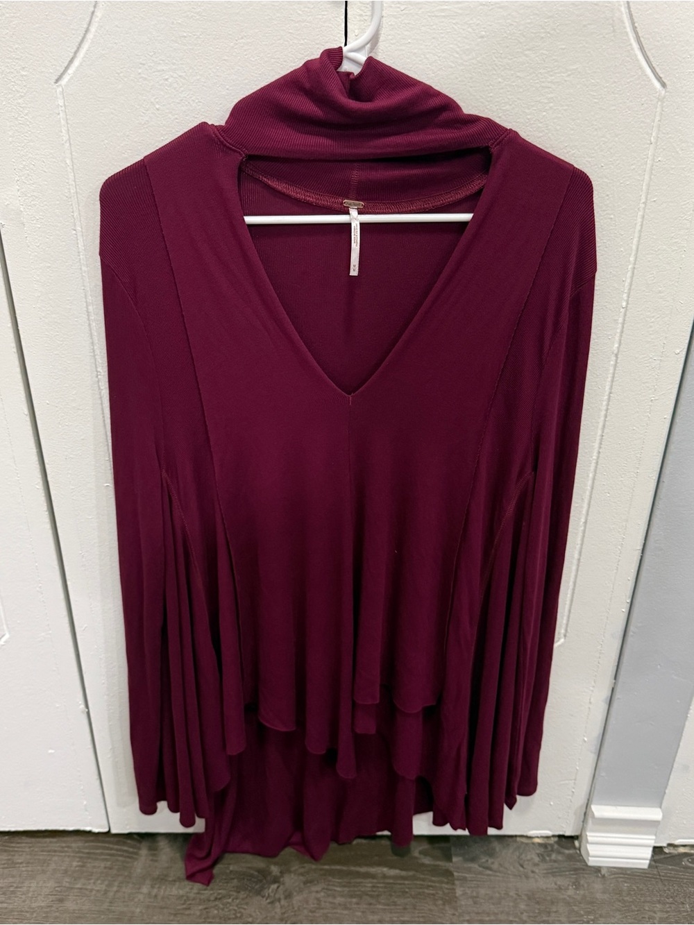 NWT Free People Red Uptown Turtleneck Top